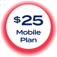 $25 Mobile Plan Online now