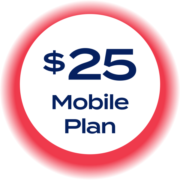 $25 Mobile Plan Online now