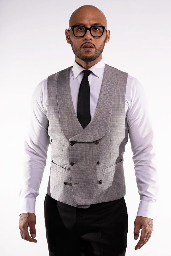 -Silver- Fabric Vest Selection Hot on Sale