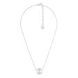 Les Nereides Round Silver Crystal Stone Necklace Fashion