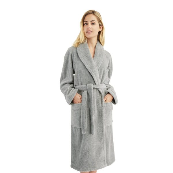 Yves Delorme Etoile Bath Robe Platine Size S Supply