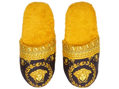 Versace Bath Slippers Gold Size S Online Hot Sale