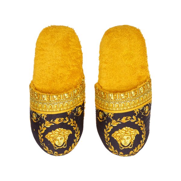 Versace Bath Slippers Gold Size S Online Hot Sale