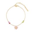 Les Nereides Tropical Flower And Crysal Beads Charms Bracelet on Sale