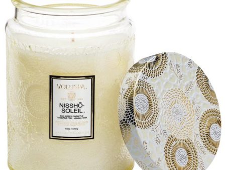 Voluspa Nissho Soleil Glass Jar Candle For Sale