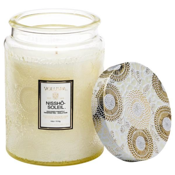 Voluspa Nissho Soleil Glass Jar Candle For Sale