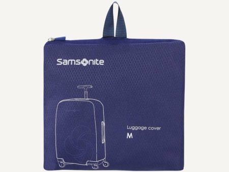 Samsonite Foldable Luggage Cover Blue Online now