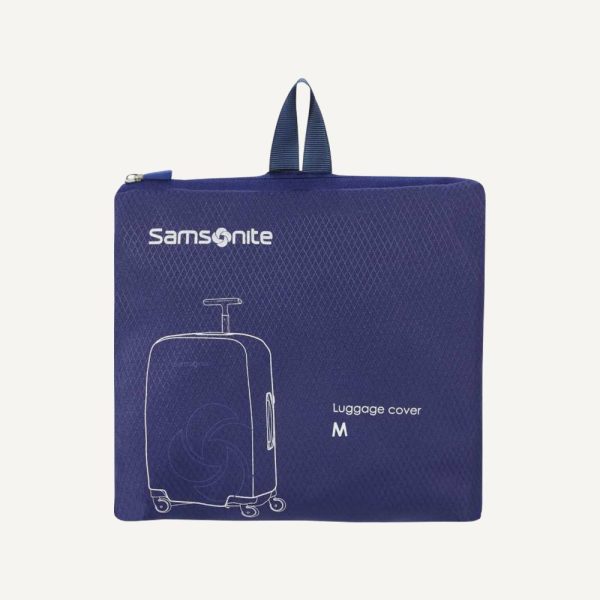 Samsonite Foldable Luggage Cover Blue Online now