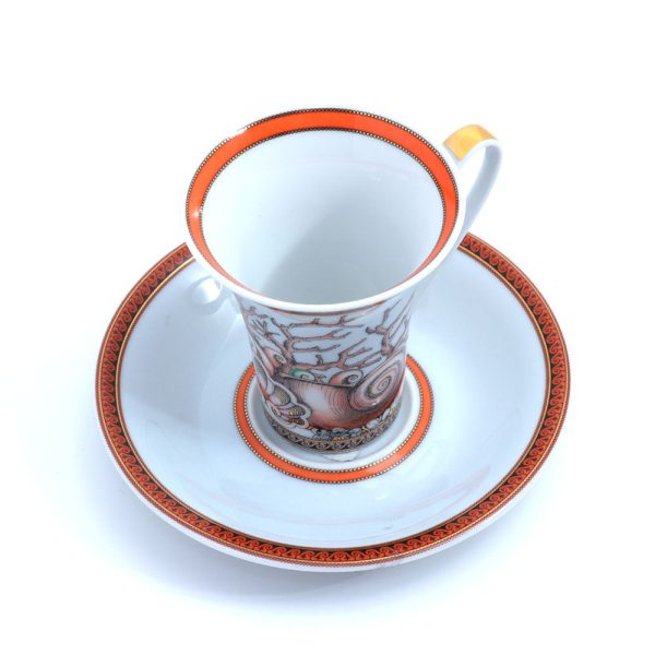 Versace Etoiles De La Mer Cups and Saucers Set of 6 Sale