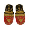 Versace Bath Slippers Red-Gold-Black Hot on Sale