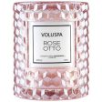 Voluspa Rose Otto Icon Candle With Cloche Cover For Cheap