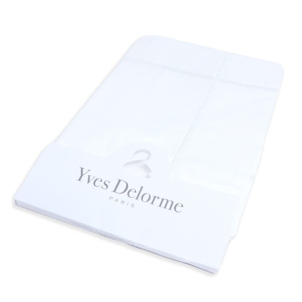 Yves Delorme Athena Pillow Case Blanc For Discount