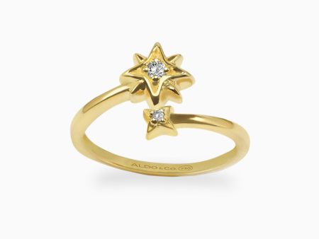 Anillo Pazita en oro amarillo de 18K con brillantes Sale