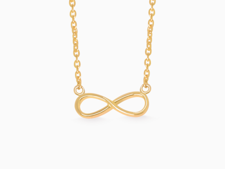 Collar en oro amarillo de 18K infinito For Discount