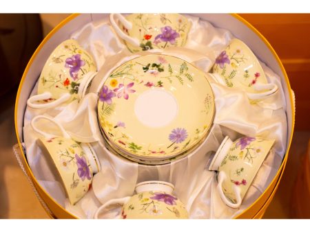 Stechol Fine Bone China Cups and Saucer 12pcs Fashion