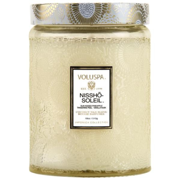 Voluspa Nissho Soleil Glass Jar Candle For Sale