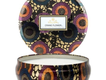 Voluspa Crane Flower 3 Wick Candle Online Sale