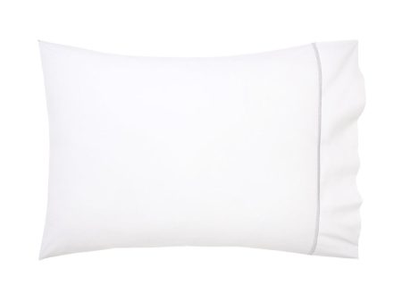 Yves Delorme Athena Pillow Case Silver Online Sale