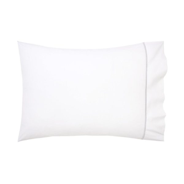 Yves Delorme Athena Pillow Case Silver Online Sale