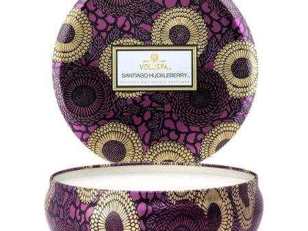 Voluspa Limited Edition Santiago Huckleberry 3 Wick Candle Hot on Sale