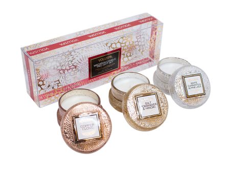 Voluspa Holiday Macaron Trio Candle Hot on Sale