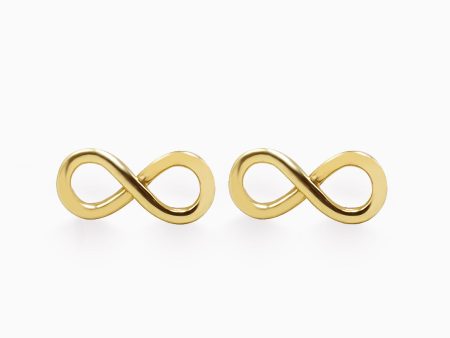 Aretes Infinito en oro amarillo de 18K Online Hot Sale