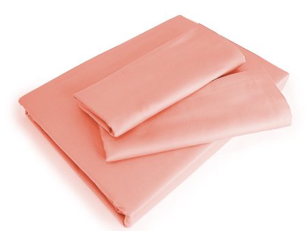 Valeron 310 Tc Plain Flat Sheet Set Pink on Sale