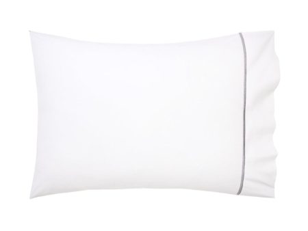 Yves Delorme Athena Pillow Case Platine For Sale