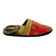 Versace Bath Slippers Red-Gold-Black Hot on Sale