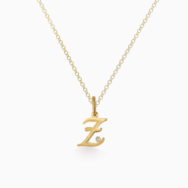 Dije en oro amarillo de 18K letra Z on Sale