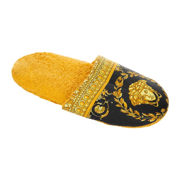 Versace Bath Slippers Gold Size S Online Hot Sale