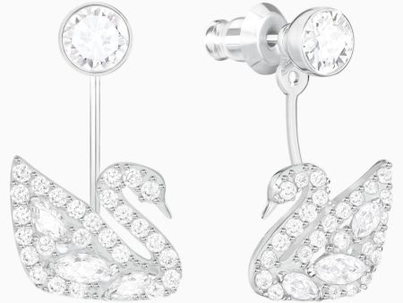 Swarovski Swan Lake Pierced Earring Jackets White Discount