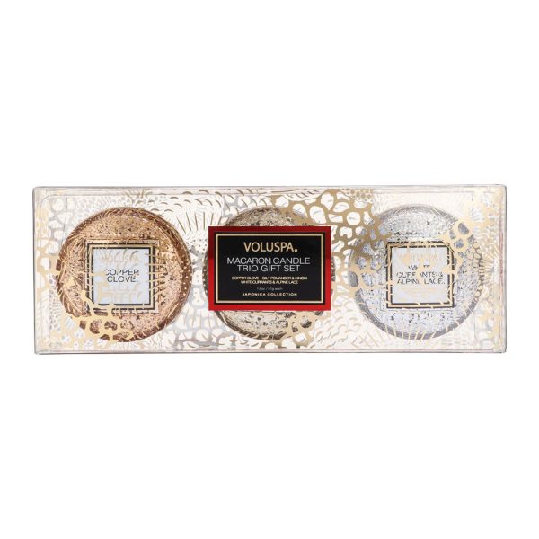 Voluspa Holiday Macaron Trio Candle Hot on Sale