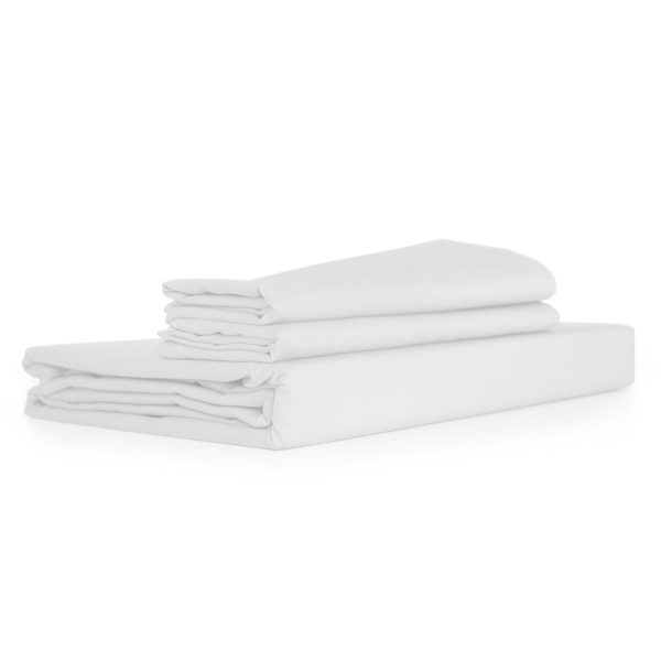 Valeron 310 Tc Flat Sheet Set White King Size Cheap