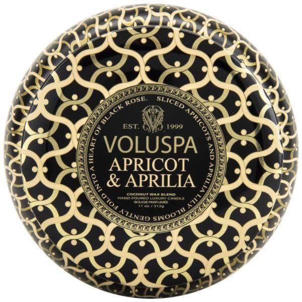 Voluspa Apricot Appillia 2 Wick Maison Metallo Candle For Cheap