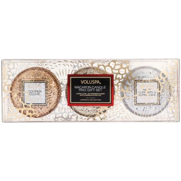 Voluspa Holiday Macaron Trio Candle Hot on Sale