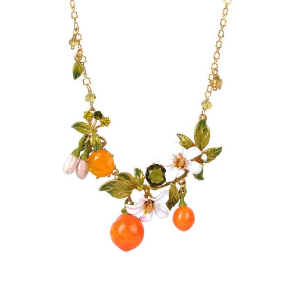 Les Nereides Orange Blossoms And Oranges Collar Necklace Sale