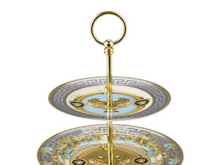 Versace Prestige Gala Blue Etagere 2 Tiers Discount