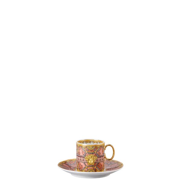 Versace Scala Palazzo Rosa Espresso Cup and Saucer Sale