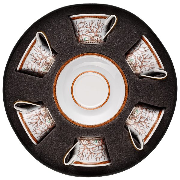 Versace Etoiles De La Mer Cups and Saucers Set of 6 Fashion