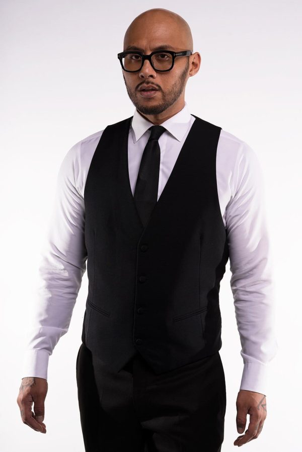 -Silver- Fabric Vest Selection Hot on Sale