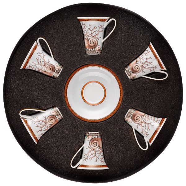 Versace Etoiles De La Mer Cups and Saucers Set of 6 Sale