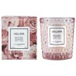 Voluspa Rose Otto Classic - In Textured Glass Candle Discount