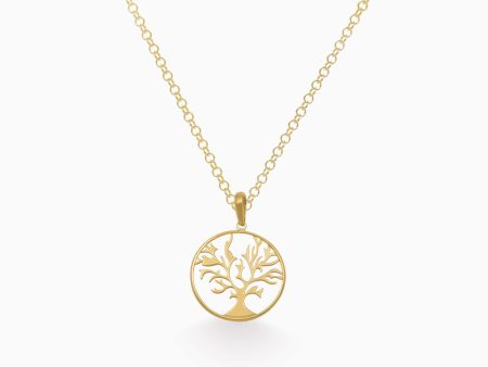 Dije en oro amarillo de 18K árbol de la vida Sale