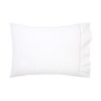 Yves Delorme Athena Pillow Case Blanc For Discount