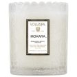 Voluspa Mokara Tinted Scalloped Edge Glass Candle Online Sale