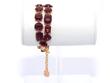 Les Nereides Plum Two-Rows De Luxe Bracelet For Discount