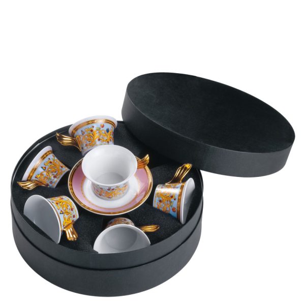 Versace Ikarus Le jardin de Tea Cups and Saucers Set of 6 Online Sale