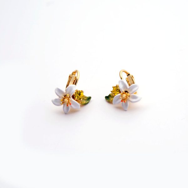 Les Nereides Orange Blossom Clip-On Earrings Online Sale