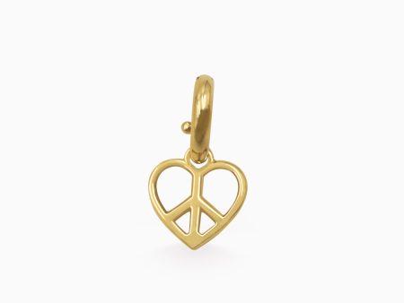 Charm en oro amarillo de 18K corazón calado Discount